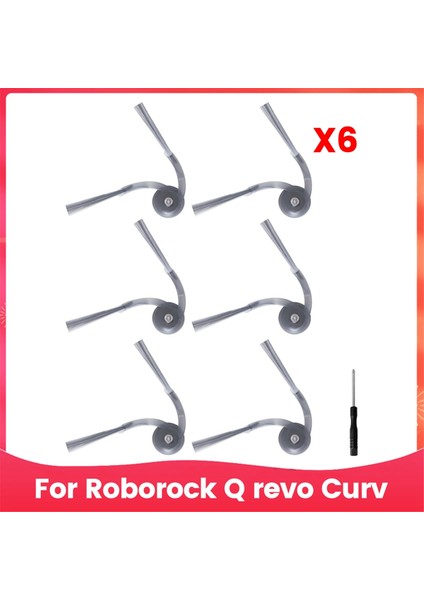Roborock Q Revo Curv Için Yan Fırçalar Yedek Parçalar Aksesuarlar (Yurt Dışından)