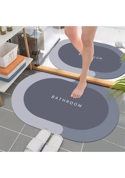 Sihirli Su Emici Kaydırmaz Banyo Paspası Ayak Matı kaymaz Tabanlı Abdest Paspası 3,5 Mm fiyatları