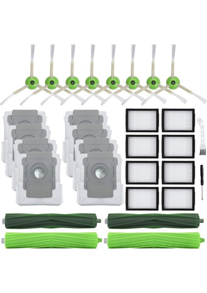 Irobot Roomba I7 I7+ J7 J7+ I3 I3+ I4 I6 I6+ I8 I8+ Robot Yedek Parçaları Ana Yan Fırçalar Hepa Filtreler Toz Torbaları (Yurt Dışından)
