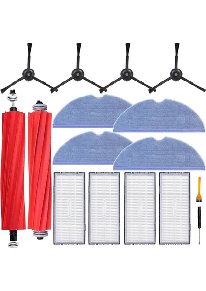 Roborock S7 S7+ S7 Maxv S7 Maxv Plus T7S T7 Plus T7S Plus Elektrikli Süpürge Ana Yan Fırça Hepa Filtre Paspas Pedleri Parçaları (Yurt Dışından)