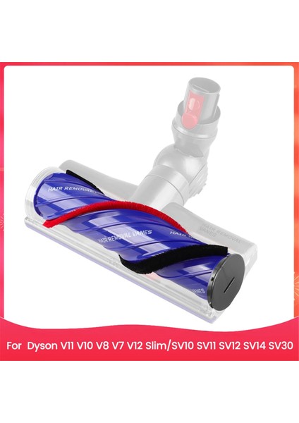 Dyson V11 V10 V8 V7 V12 Slim, SV10 SV11 SV12 SV14 SV30 Için Uç Kapaklı Karışmayan Fırça Çubuğu, Parça No. 972500-01 (Yurt Dışından)