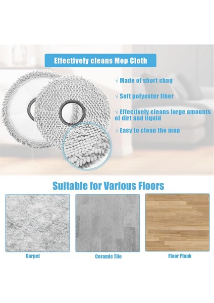Ecovacs Deebot T30 Pro OMNI/T30 Omni Elektrikli Süpürge, Mendil, Yan Fırçalar, Toz Torbası Filtreleri Için Yedek Aksesuar Seti (Yurt Dışından) fırsatları