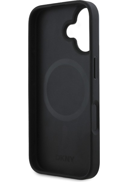 iPhone 16 Kılıf Dkny Orjinal Lisanslı Magsafe Şarj Özellikli 3D Yazılı Checkered Pattern Kapak Siyah fırsatları
