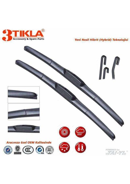 Nissan Qashqai Hibrit Silecek Takımı (2014-2018) 650 MM/425 mm fiyatları