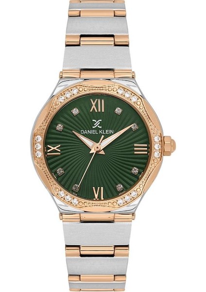 DK.3.10045-6 Taşlı Tasarım 3 Atm Suya Dayanıklı Rose-Metal Kadın Kol Saati