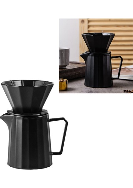 Pour Over Kahve Makinesi Seti Seramik Pour Over Kahve Damlatıcı Seti (Yurt Dışından)