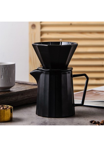Pour Over Kahve Makinesi Seti Seramik Pour Over Kahve Damlatıcı Seti (Yurt Dışından)