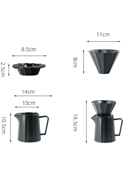 Pour Over Kahve Makinesi Seti Seramik Pour Over Kahve Damlatıcı Seti (Yurt Dışından)