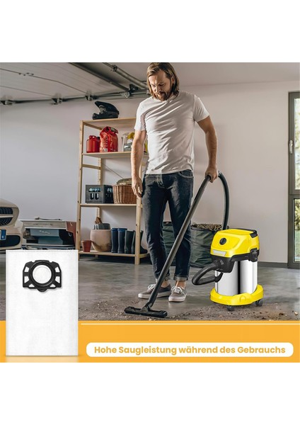 Vakum Süpürge Torbaları Karcher Kfı Için Uygun Filtre 357 KFI357 Ka 40 Karcher Için Yedek Torba 2.863-314.0 Wd2 Plus (Yurt Dışından)
