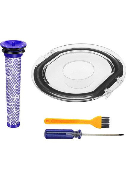 V7 V8 Vakum Filtresi + Sızdırmazlıklı Toz Haznesi Kapağı Için (Yurt Dışından)