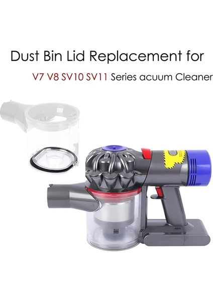 V7 V8 Vakum Filtresi + Sızdırmazlıklı Toz Haznesi Kapağı Için (Yurt Dışından)