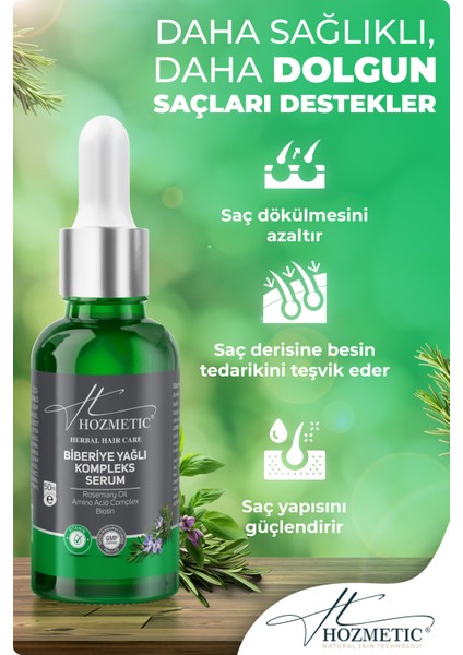 2 Adet Biberiye Yağı Serum Hızlı Saç Uzatma Saç Oluşumunu Destekleyen Dökülme Karşıtı Önleyici