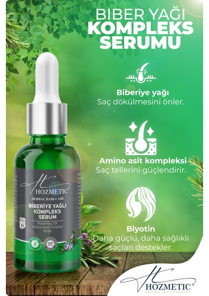 2 Adet Biberiye Yağı Serum Hızlı Saç Uzatma Saç Oluşumunu Destekleyen Dökülme Karşıtı Önleyici