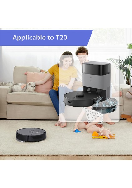 T20 Robot Süpürge Ana Yan Fırçalar Hepa Filtreler (Yurt Dışından)