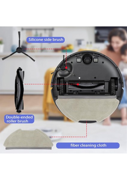 T20 Robot Süpürge Ana Yan Fırçalar Hepa Filtreler (Yurt Dışından)