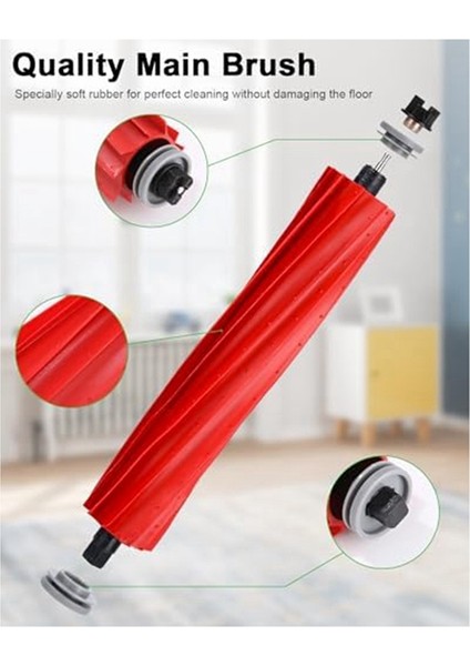 Max T8 Ana Yan Fırça Hepa Filtre Mop Bezi Için (Yurt Dışından)