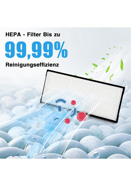 S8 Pro Ana Yan Fırça Hepa Filtre Paspas Bezi Toz Torbaları (Yurt Dışından)