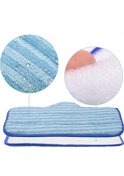 6 Adet Mikrofiber Mat Temiz Buharlı Temizleyici Yıkanabilir Mat Için Uygun (Yurt Dışından)