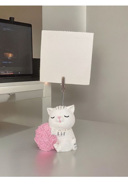 Yumak Tutan Kedi Not - Fotoğraf Tutuculu Biblo Obje fiyatları