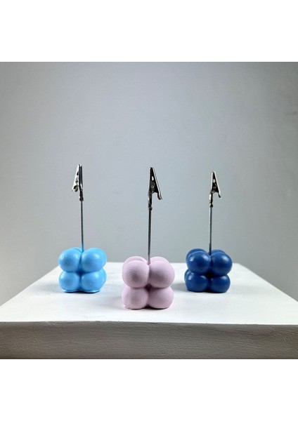 Bubble Not Tutucu 3'lü Set ( Açık Mavi - Pembe - Gri Mavi)