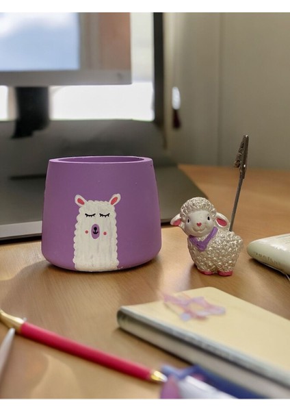 Sevimli Kuzu Not - Fotoğraf Tutuculu Saksı Seti Hediyelik Ofis Seti fiyatları