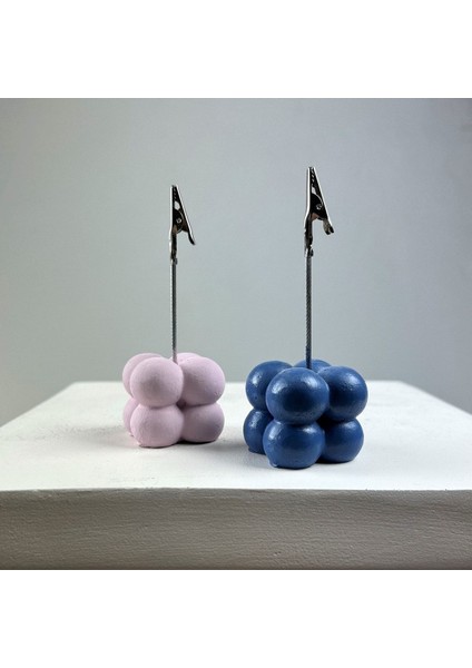 Bubble Not Tutucu 2'li Set ( Pembe-Gri Mavi )