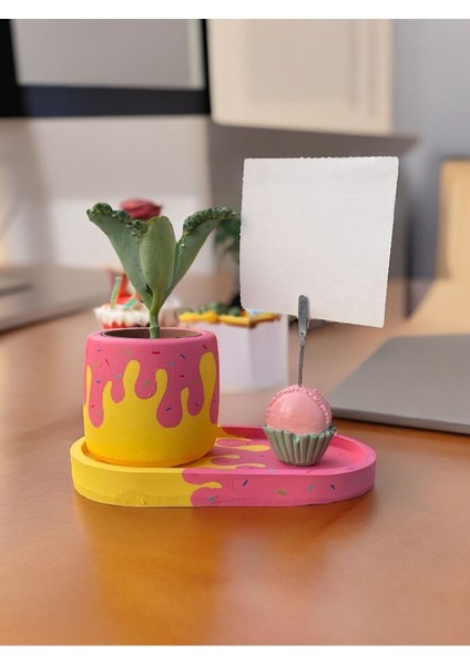 Donut Temalı Makaron Fotoğraf - Not Tutucu Hediyelik Set modelleri