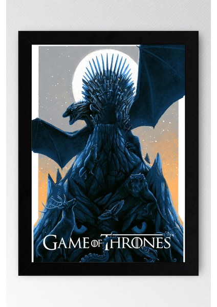 Game Of Thrones Çerçeveli Tablo - Taht Oyunları Dizi Posteri Tablo