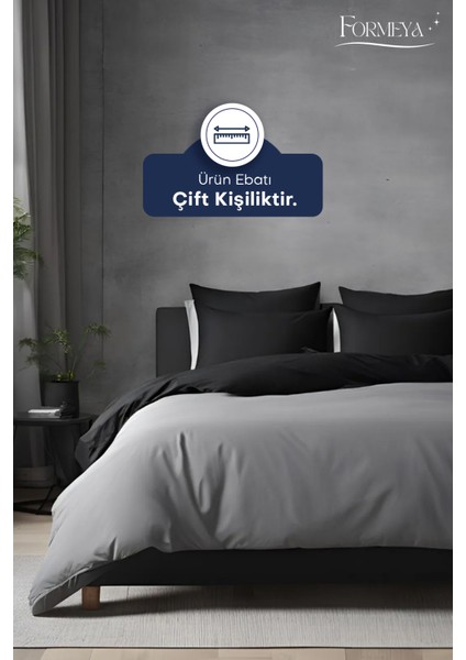 Lastikli Çarşaflı Nevresim Takımı Çift Kişilik ( 2 Adet Yastık Kılıflı)