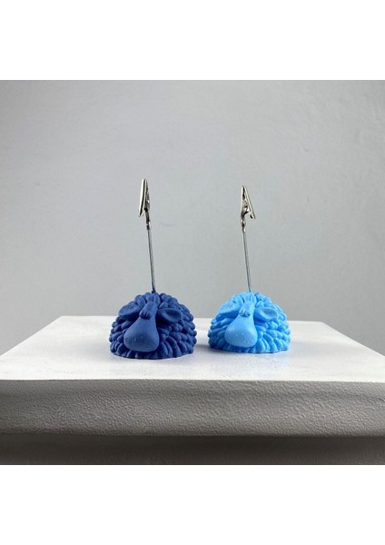 Kuzu Not Tutucu 2'li Set (Mavi - Gri Mavi)