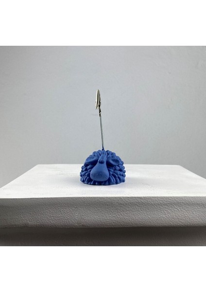 Gri Mavi Kuzu Not Tutucu