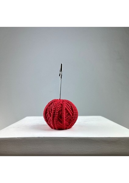 Kırmızı Yumak Not Tutucu