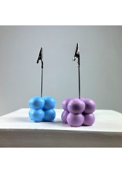 Bubble Not Tutucu 2'li Set ( Açık Mavi - Lila )