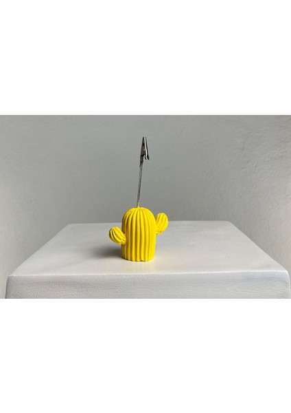 Sarı Kaktüs Not Tutucu