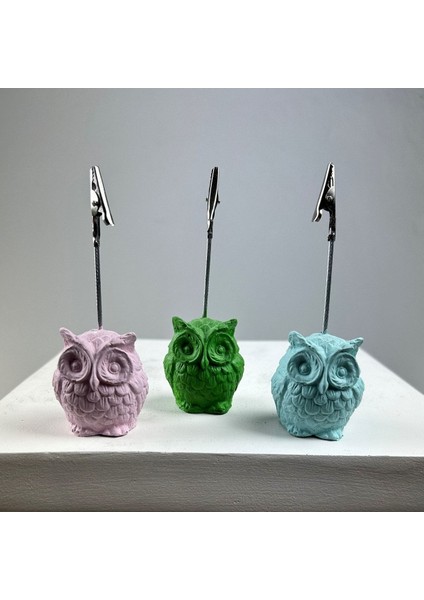 Baykuş Not Tutucu 3'lü Set (Pembe - Nane - Yeşil) fiyatları