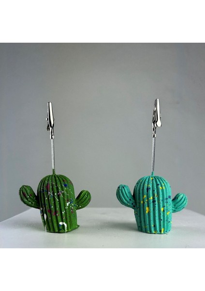 Buz Yeşili Yeşil Kaktüs Splash 2'li Not Tutucu Set