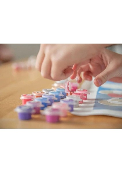 Sayılarla Boyama Seti Lotus Çiçeği 40X50 cm Kasnaklı Tablo Seti Fırça Boya Dahil 40X50 fırsatları