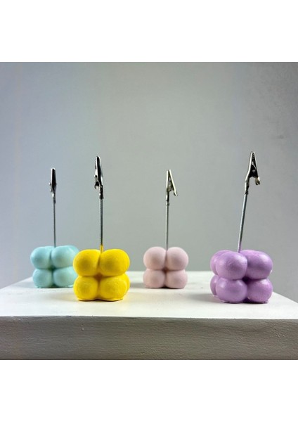 Bubble Not Tutucu 4'lü Set ( Nane - Pembe - Sarı - Lila)