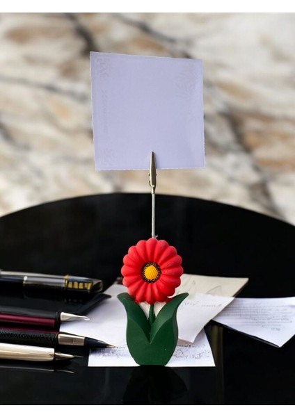 Kırmızı Ayçiçek Fotoğraf Not Tutacağı Hediyelik Not Tutucu modelleri