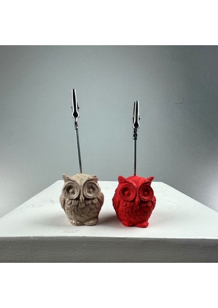 Baykuş Not Tutucu 2'li Set (Kese Kağıdı - Mercan) fiyatları