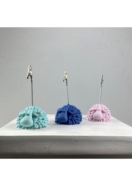 Kuzu Not Tutucu 3'lü Set ( Gri Mavi - Nane - Pembe)