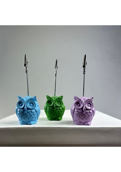 Baykuş Not Tutucu 3'lü Set (Lila -Açık Mavi - Yeşil) fiyatları