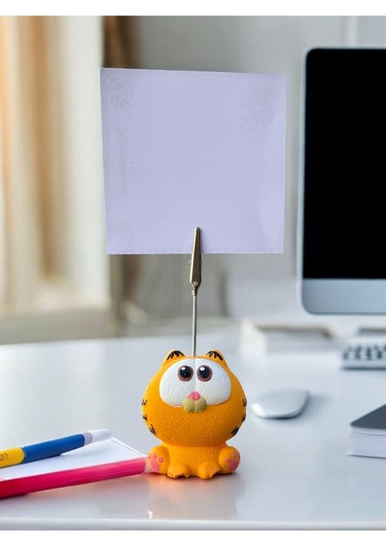 Tembel Sarı Kedi Fotoğraf Not Tutacağı Ofis Masası Hediyelik Tutucu fiyatları