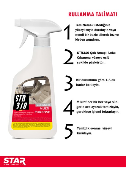 Çok Amaçlı Leke Çıkarıcı Sprey 500 ml modelleri