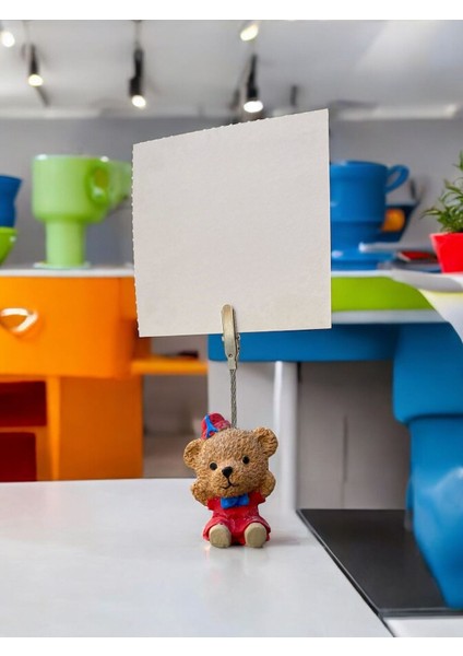 Kırmızı Elbiseli Sevimli Aycık Fotoğraf Not Tutucu modelleri