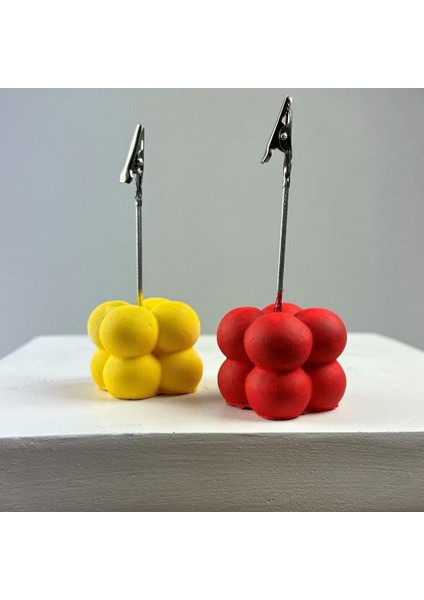 Bubble Not Tutucu 2'li Set ( Sarı - Kırmızı )