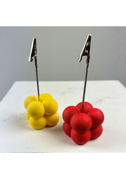 Bubble Not Tutucu 2'li Set ( Sarı - Kırmızı )