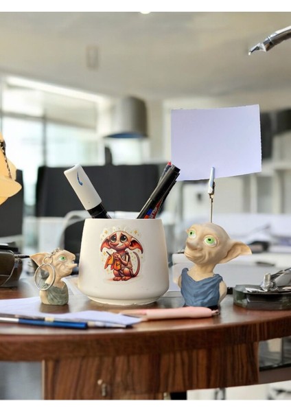 Dobby Tutacak-Kalemlik-Anahtarlık Seti Ofis Masası Hediyelik fiyatları