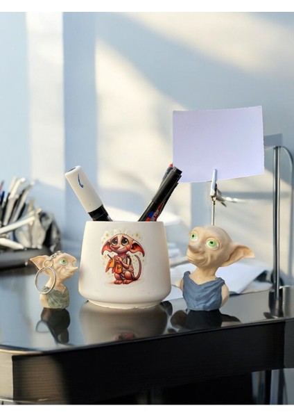 Dobby Tutacak-Kalemlik-Anahtarlık Seti Ofis Masası Hediyelik fırsatları