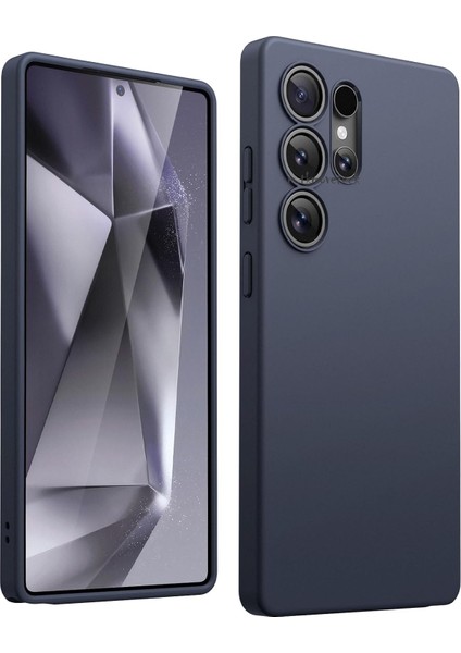 Samsung Galaxy S25 Ultra Kılıf Kamera Korumalı Yumuşak Renkli Silikon Kapak Mat Hisli